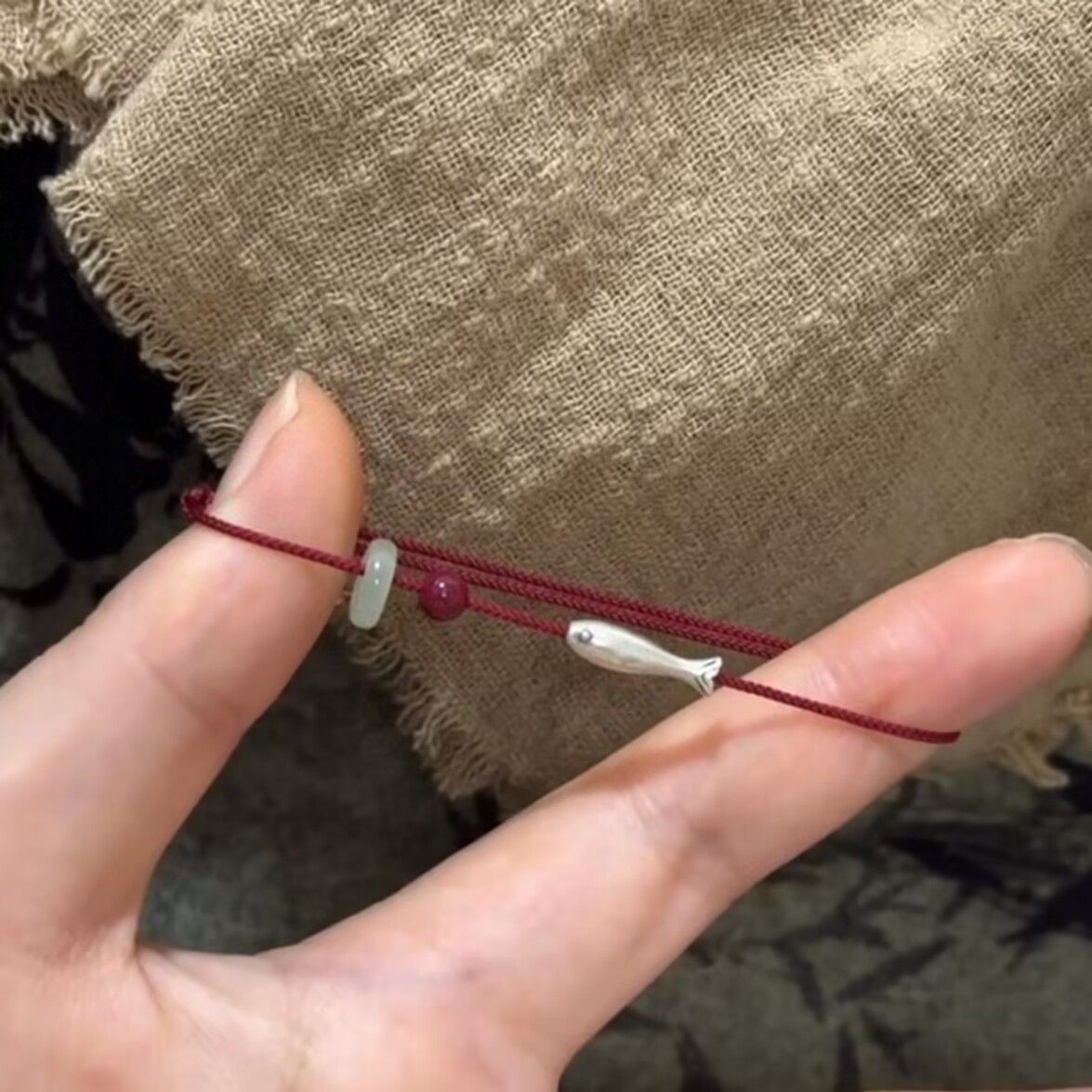 Minimalistischer Fisch-Anhänger-Armband Brehn