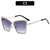 Luxuriöse Übergroße Katzenaugen-Sonnenbrille