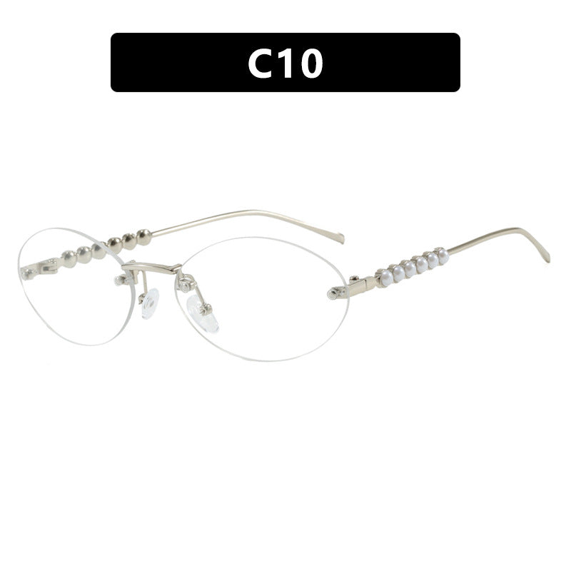 Damen stilvolle ovale Sonnenbrille mit eleganten Verzierungen Brehn