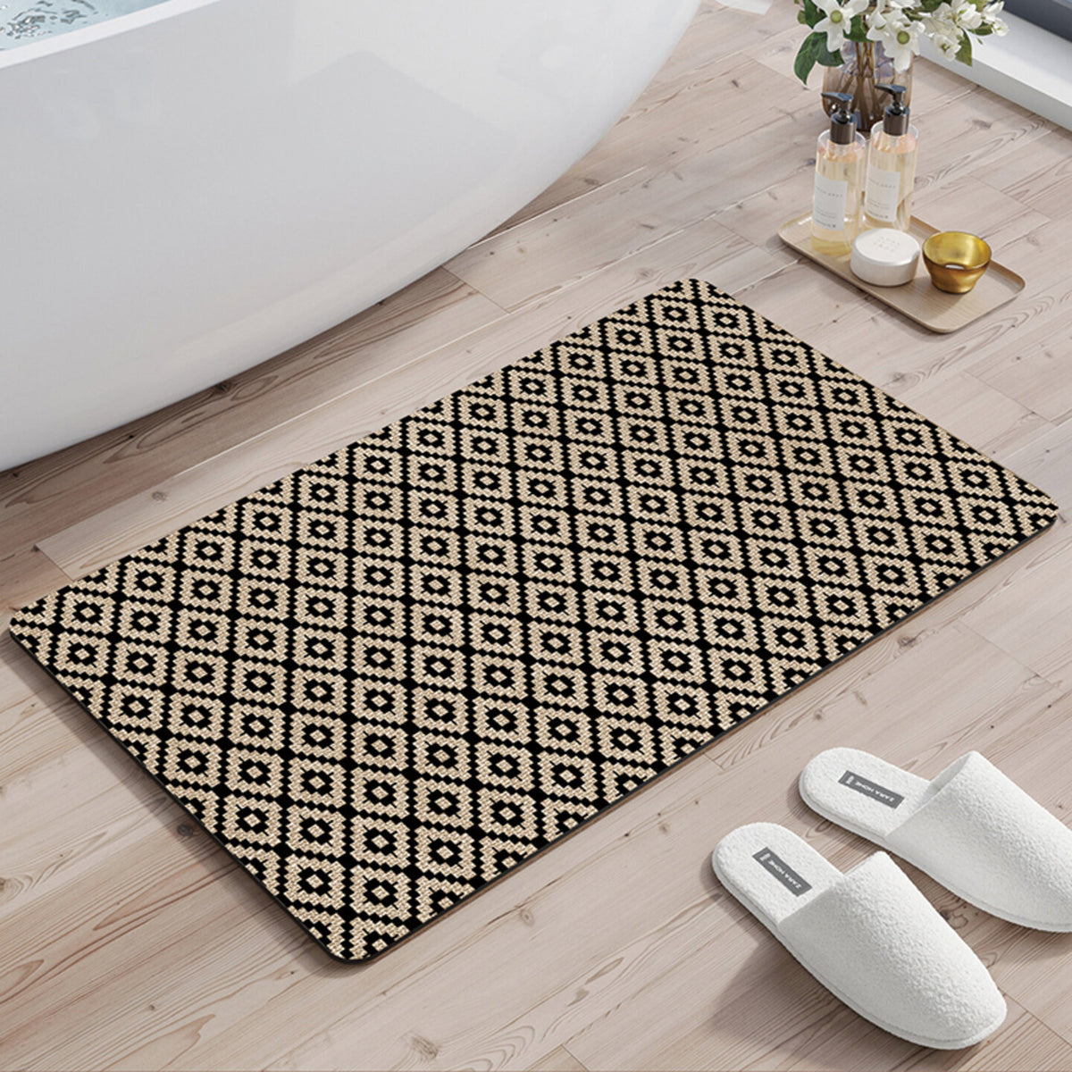 Geometrisches Muster Badteppich