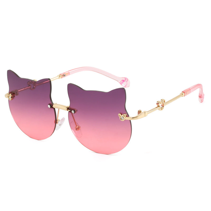 Damen geometrische Sonnenbrille mit luxuriösem Metallrahmen Brehn