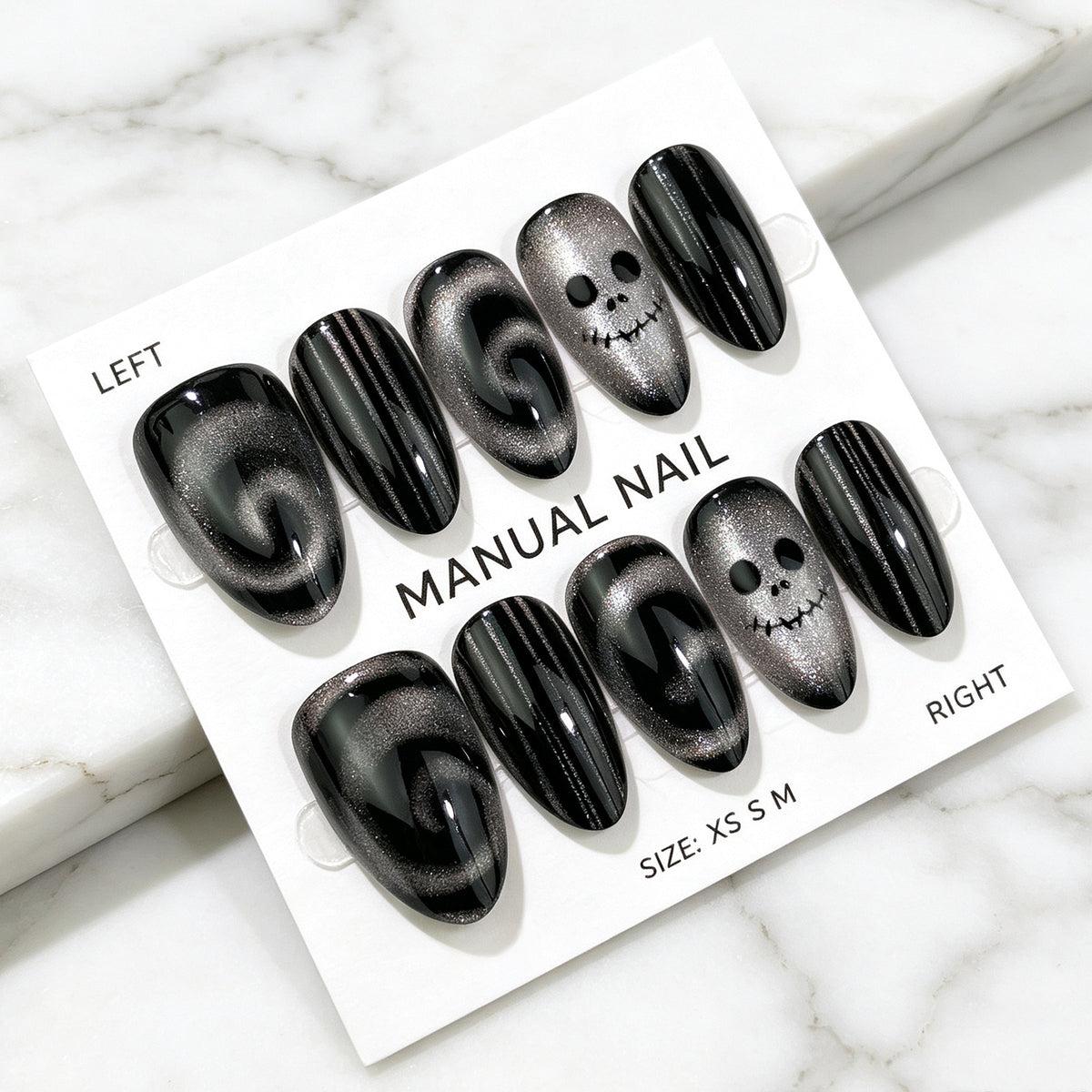 Gothic Themen Press-On Nagelkunst Set