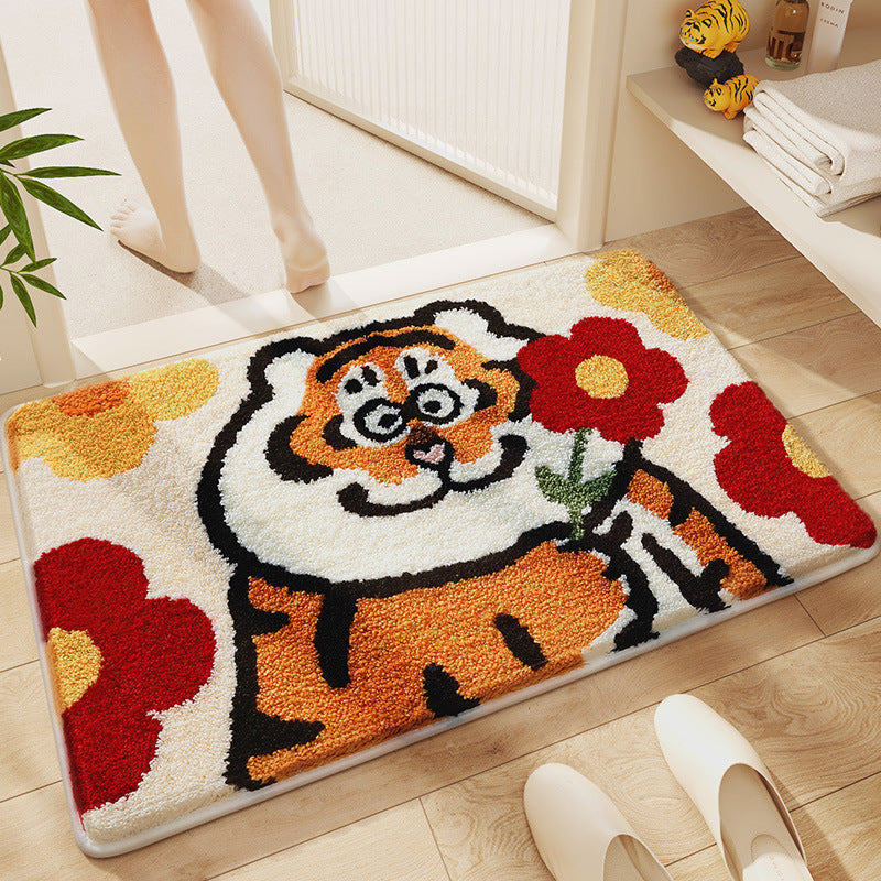 Verspielt Cartoon Tiger Badteppich Brehn