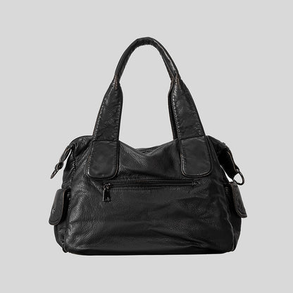 Multifunktionale Lederhandtasche