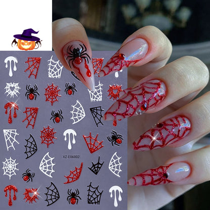 Halloween-Themen Nagelkunst Aufkleber Set  1791507032