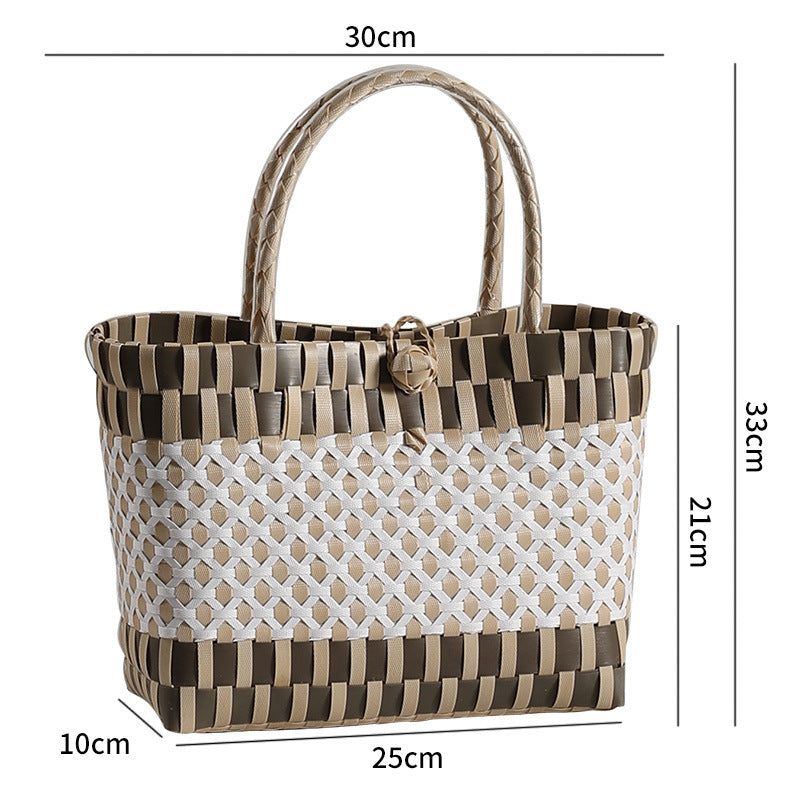 Stylische gewebte Strandtasche Brehn