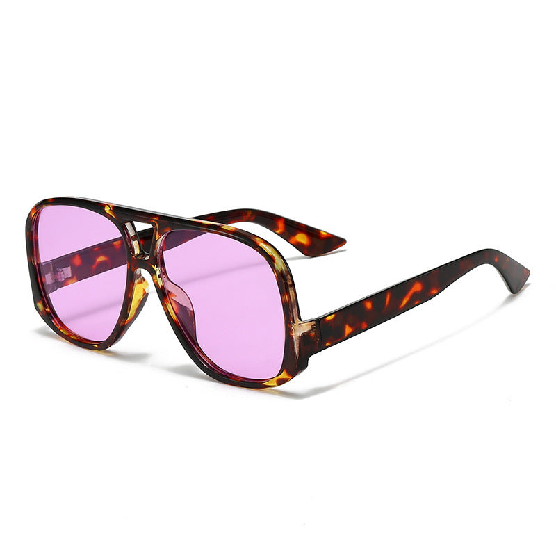 Damen trendige oversized Sonnenbrille im modernen Schildkrötenmuster Brehn