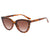 Damen modische Cat-Eye Sonnenbrille mit gradienten Gläsern Brehn