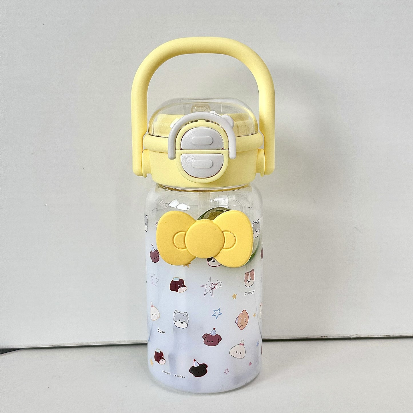 Damen Kindgerechte Trinkflasche mit fröhlichem Motiv Brehn