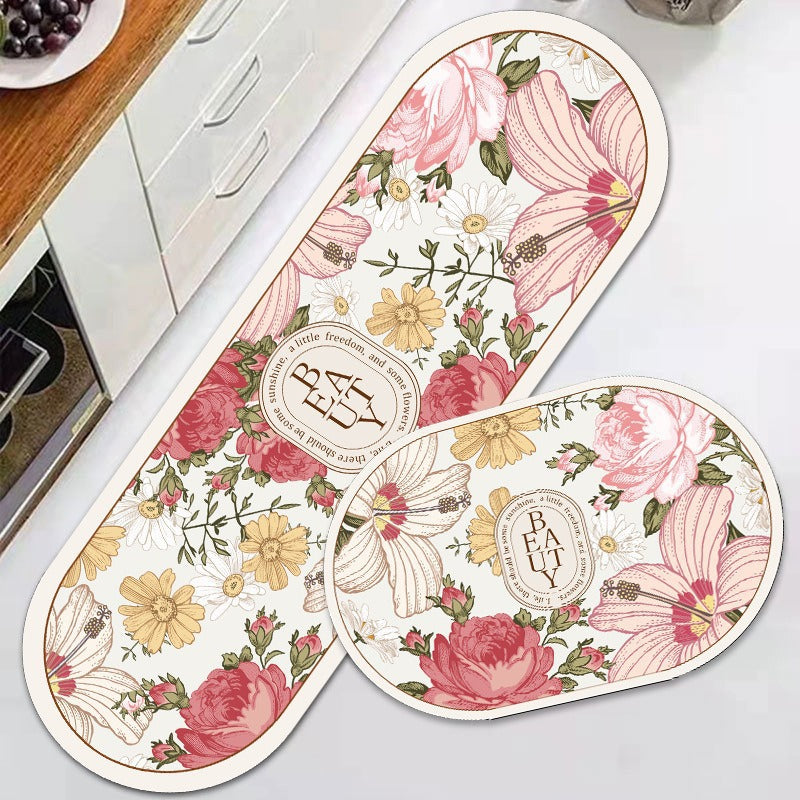 Floral Design Anti-Fatigue Küchenmatte Brehn