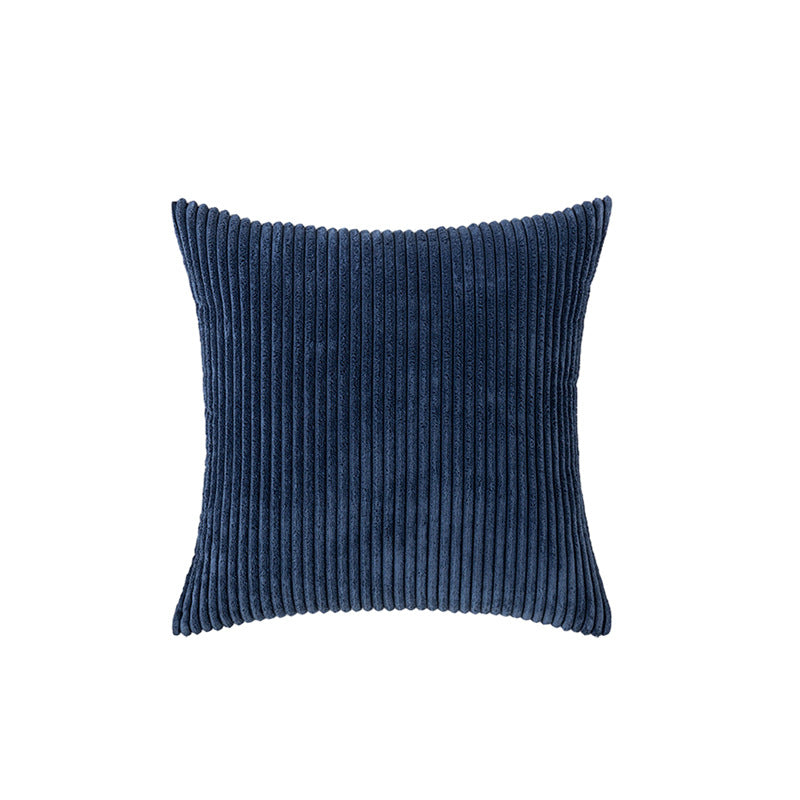 Corduroy Rippierter Quadratischer Akzentkissenbezug mit tiefem Kanaltextur und verdecktem Reißverschluss