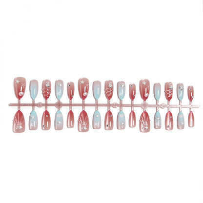 Kunstnagel-Set mit maritimen Motiven Brehn
