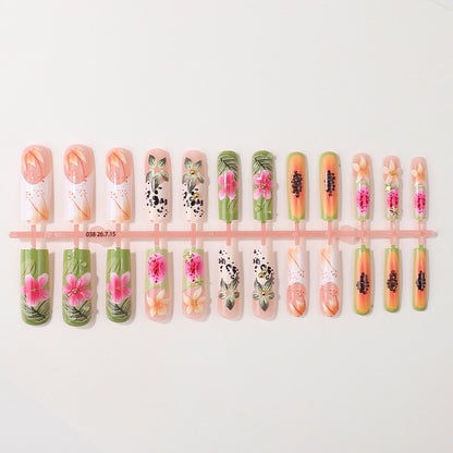 Blumenmuster Nagelspitzen Box Set Brehn