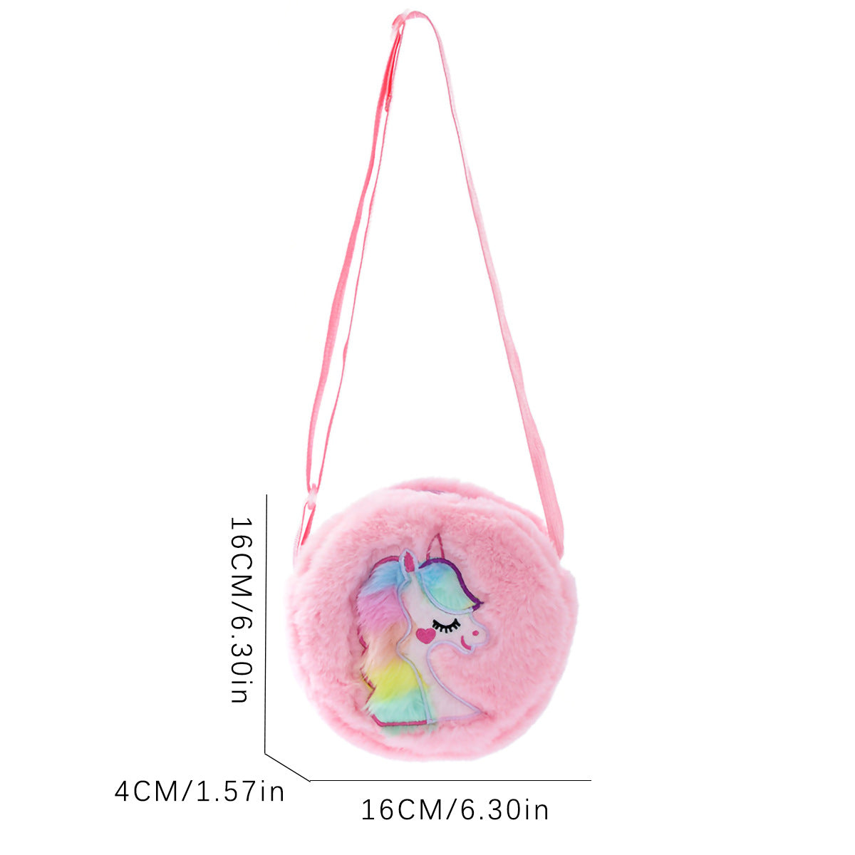 Plüsch Umhängetasche mit Einhorn-Motiv Brehn