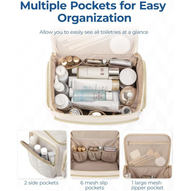 Kosmetik-Organizer-Tasche mit Strukturierter Steppung Brehn