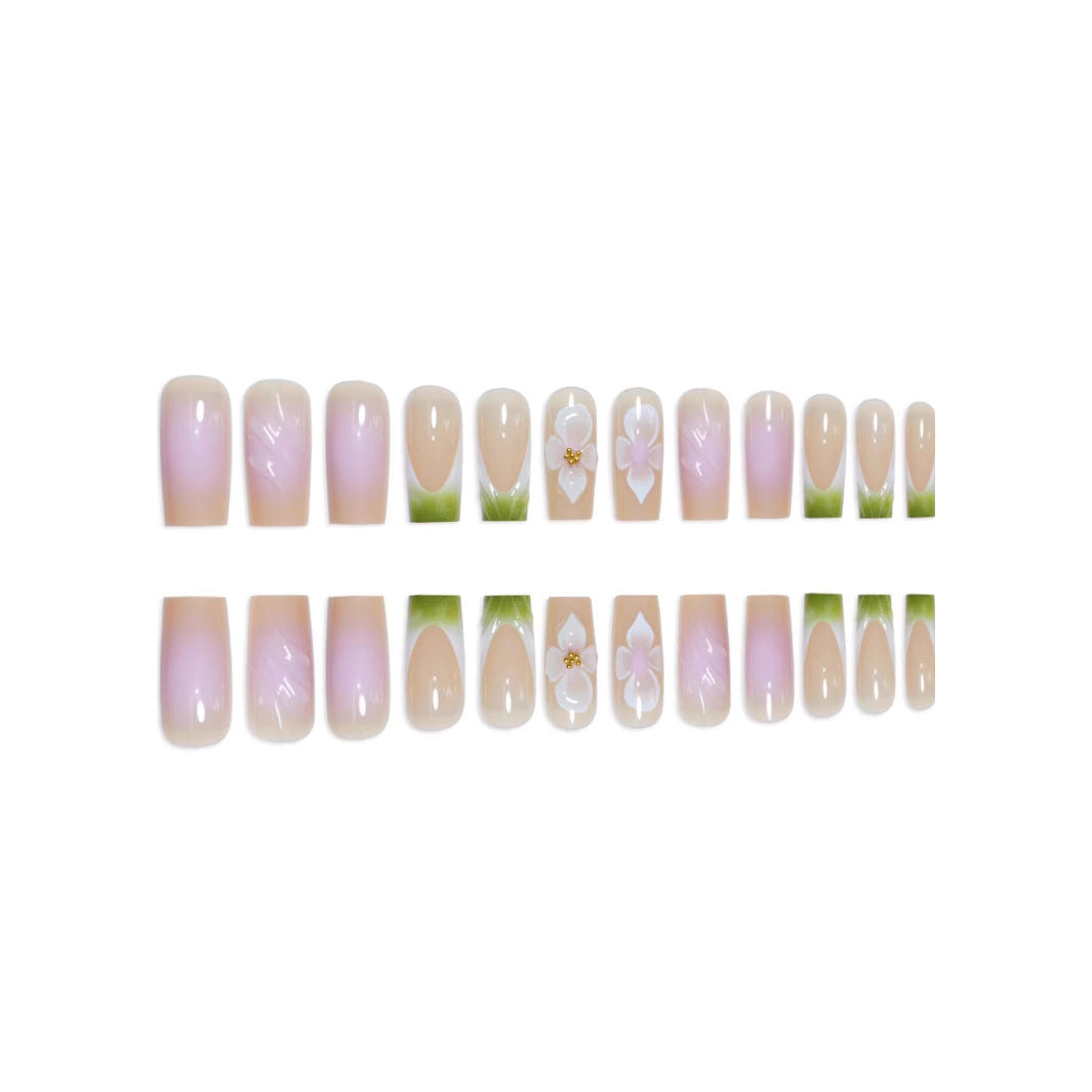 3D Floral Nail Art Extensions Brehn