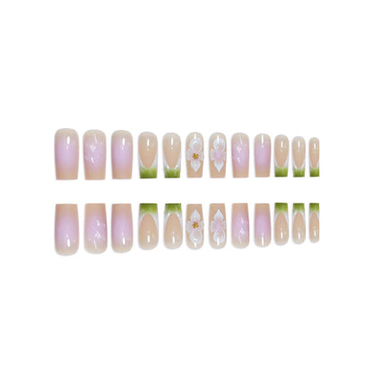 3D Floral Nail Art Extensions Brehn