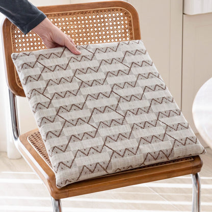 Bequeme Stuhlkissen mit modernem Chevron-Muster