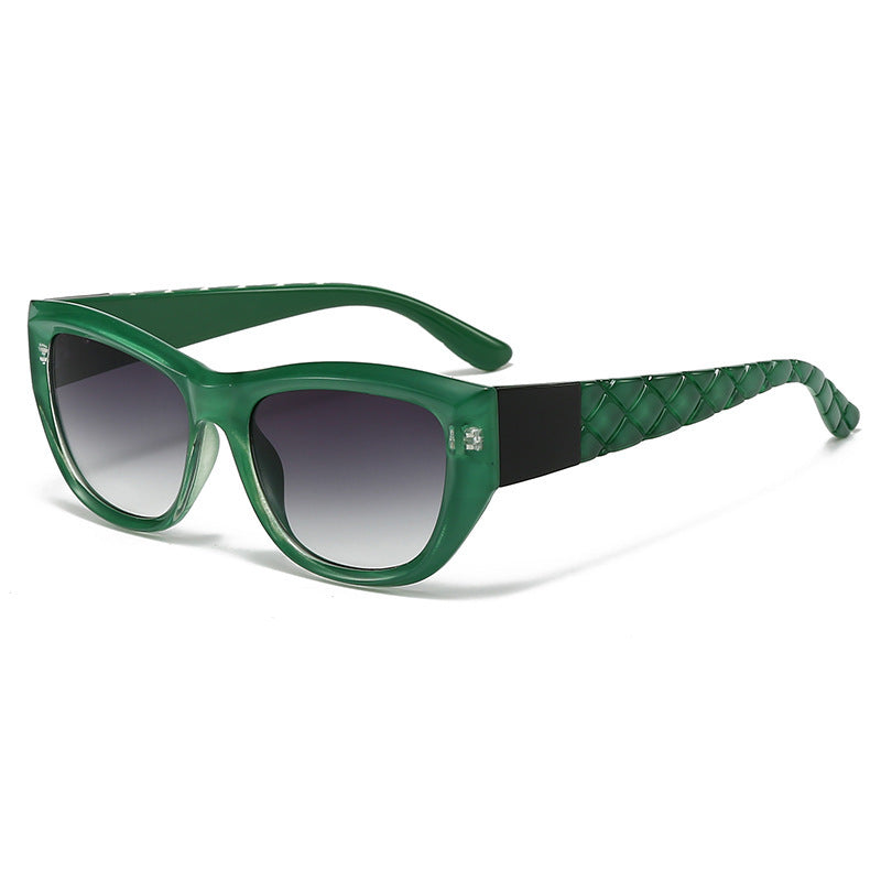 Damen Cat-Eye Sonnenbrille mit elegantem, transparentem Rahmen Brehn