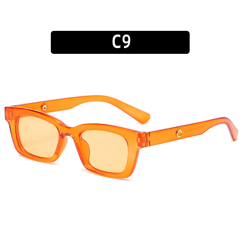 Chunky Vintage-Style Quadrat-Sonnenbrillen