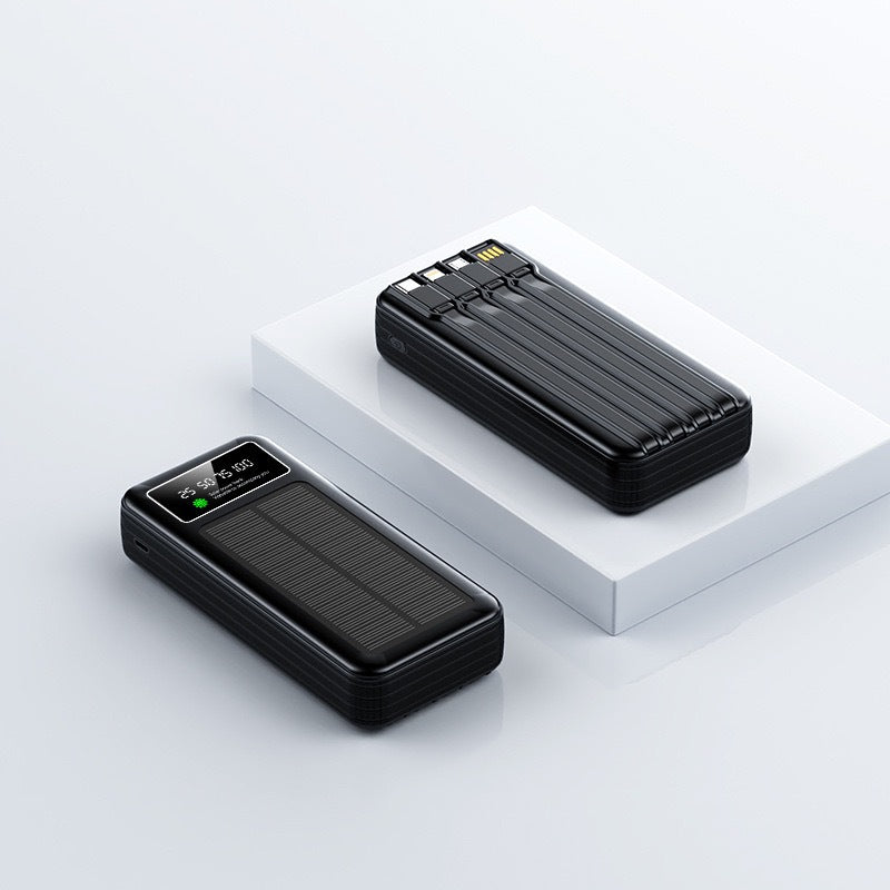 Solar Powerbank mit Digitaler Energieanzeige Brehn