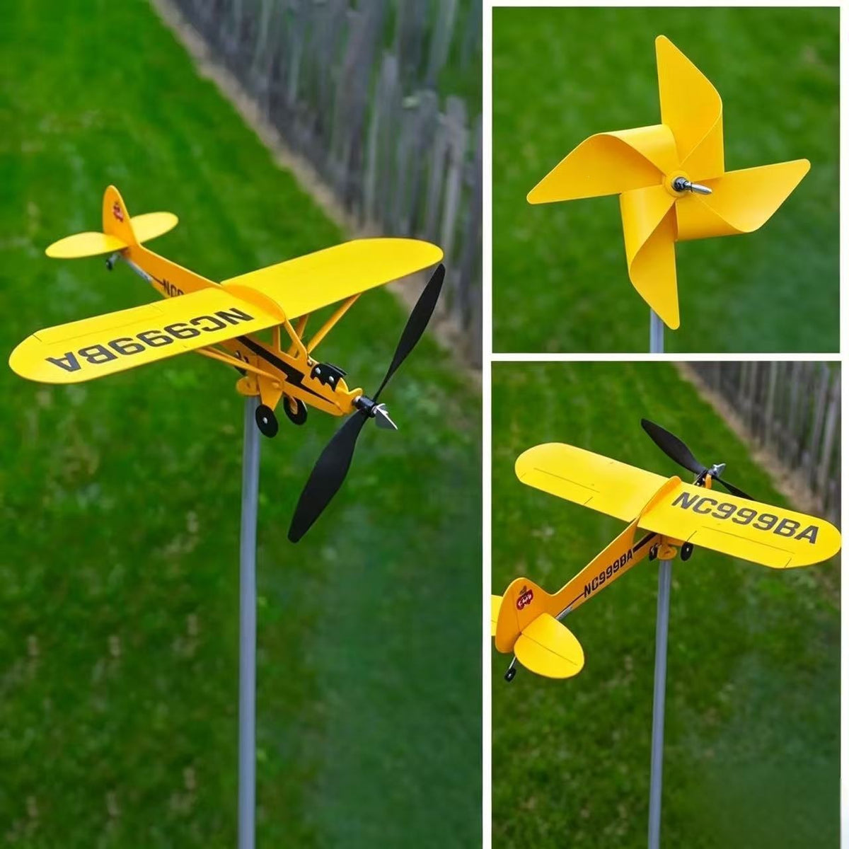 Dekorativer Flugzeug-Gartenstecker Brehn
