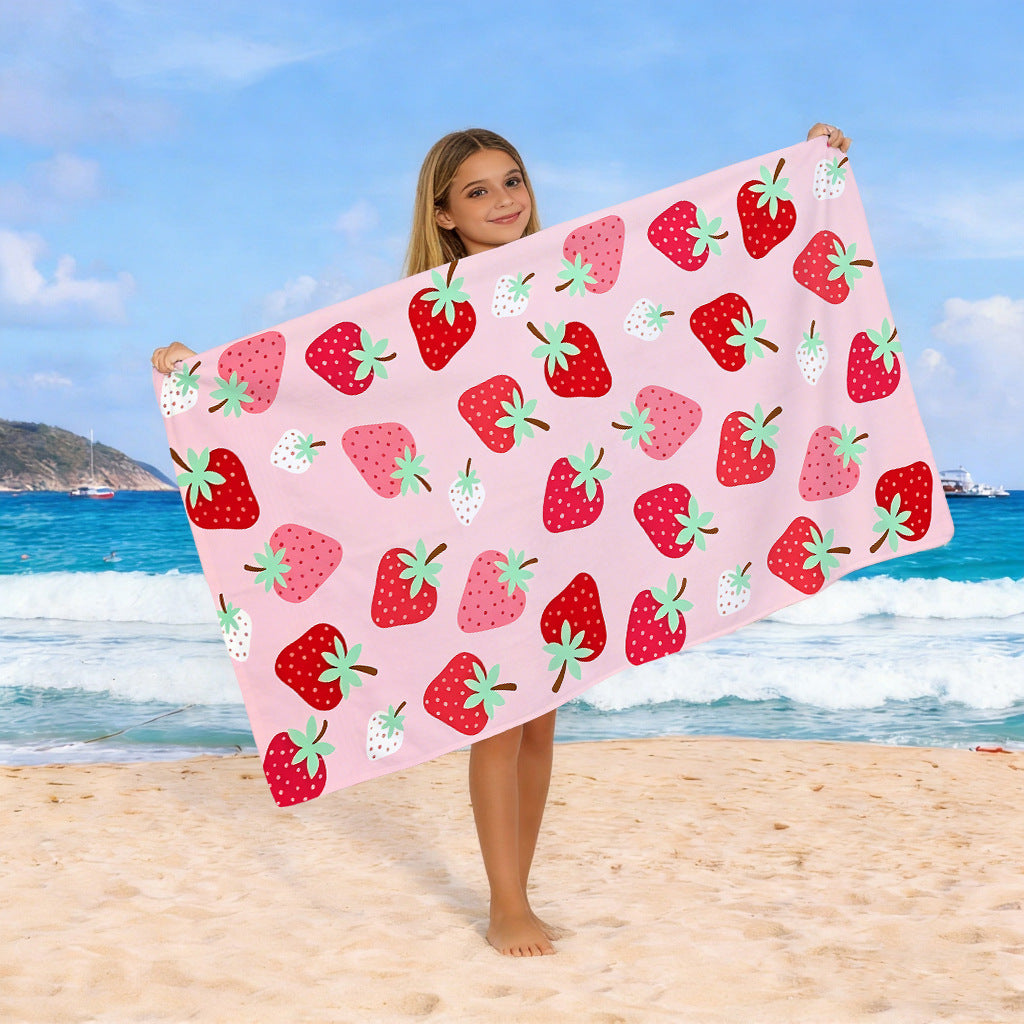Strandtuch mit buntem Pferdemotiv Brehn