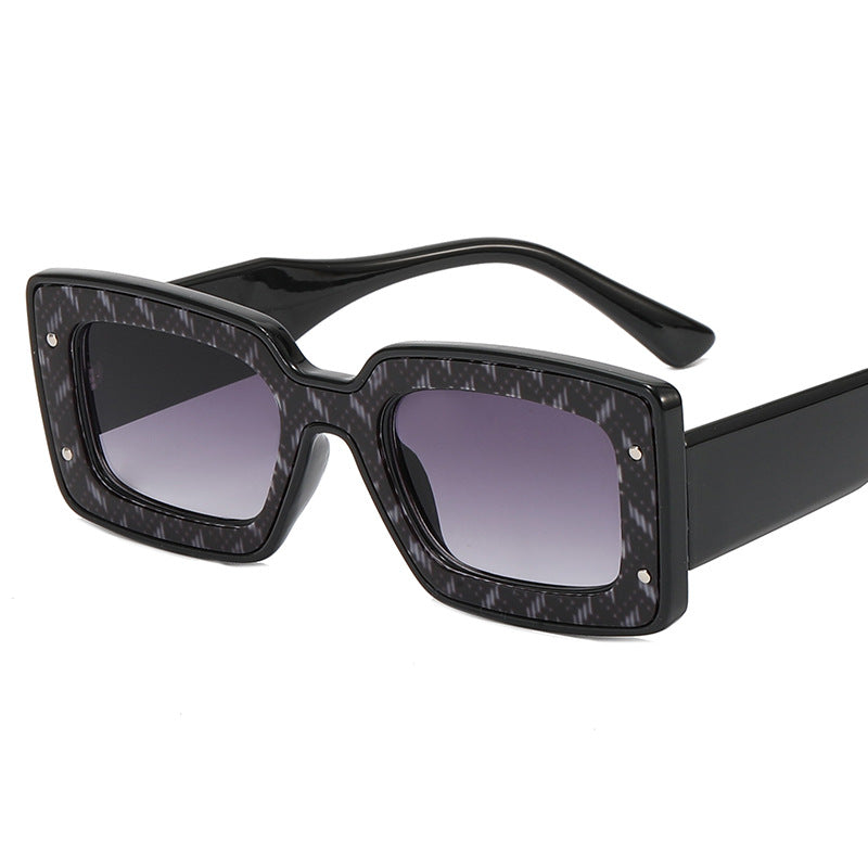 Damen Oversized Sonnenbrille im modernen Quadratrand Brehn