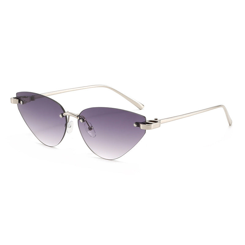 Damen elegante Cat-Eye Sonnenbrille mit ultraleichtem Metallrahmen Brehn