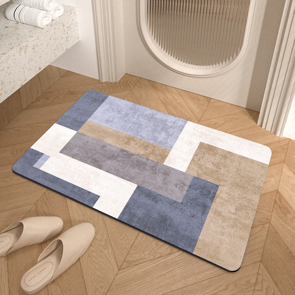 Geometrisches Muster weiche Badematte Brehn