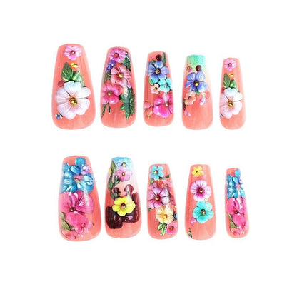 Florale 3D Nagelkunst Set Brehn