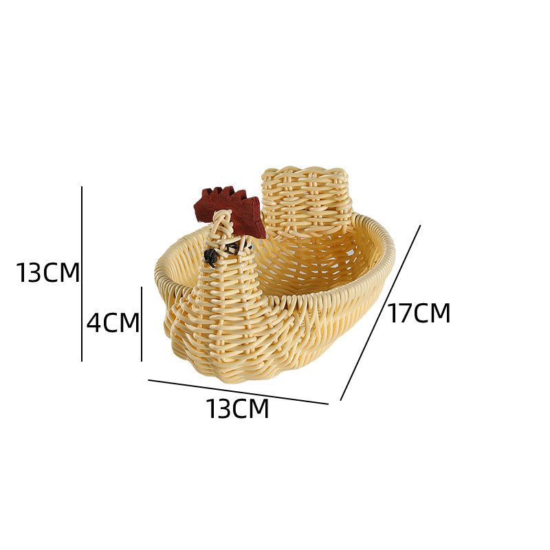 Unisex Geflochtener Dekorationskorb in Entenform Brehn