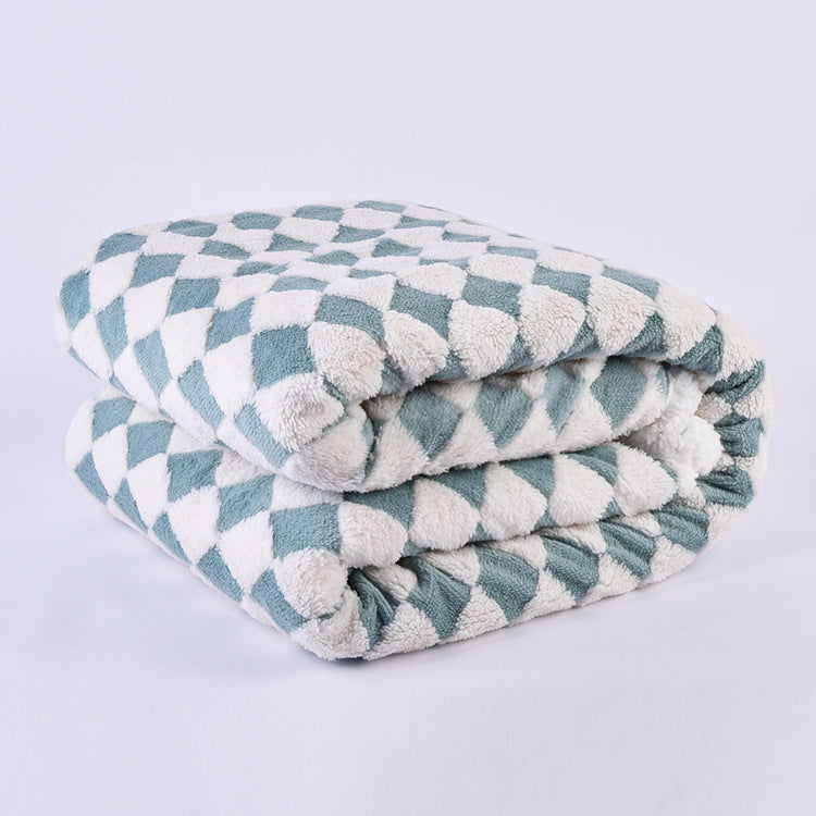 Damen Kuscheldecke mit einzigartigem Hahnentritt-Muster Brehn