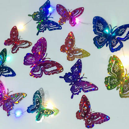 Dekorative LED Schmetterlings Lichterkette Brehn