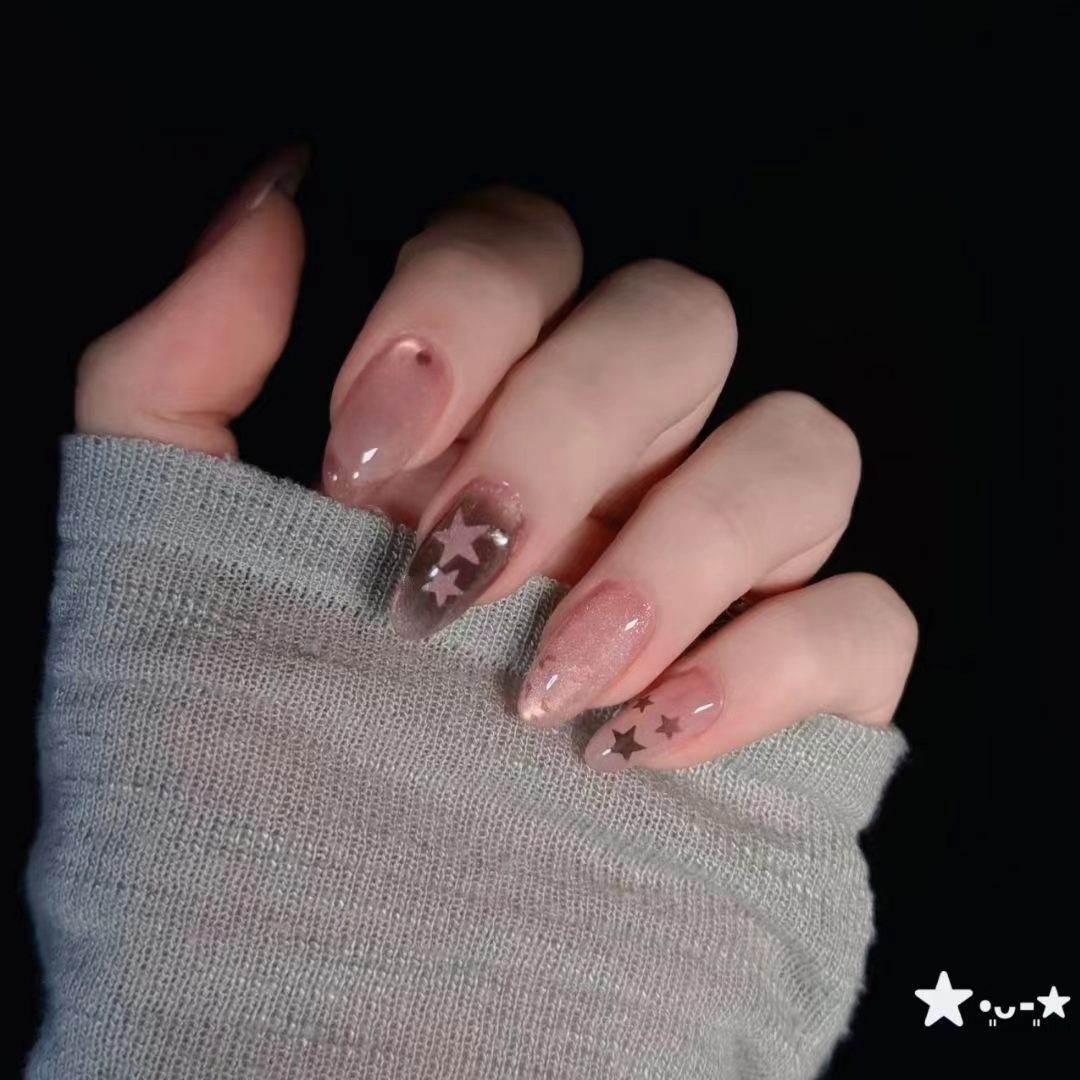 Starry Glitter Press-On Nagelset Brehn