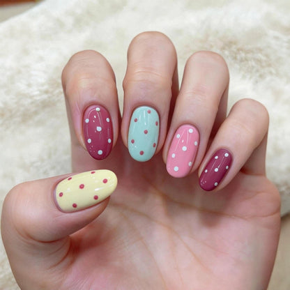 Dekoratives Polka Dot Nagel Art Set
