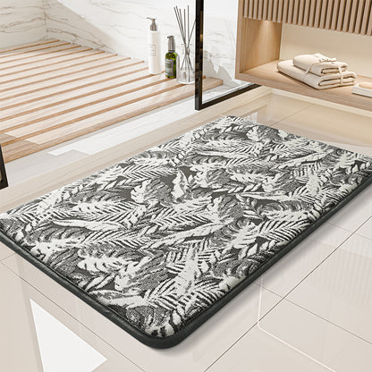 Stylische Blumenmuster-Badematte Brehn