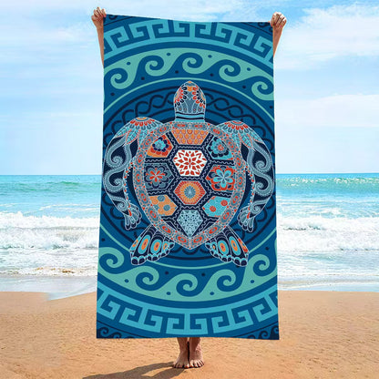 Damen Strandtuch mit kreativem Golfthema Brehn