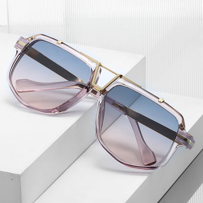 Chic Geometrische Quadratische Rahmen Sonnenbrille Brehn
