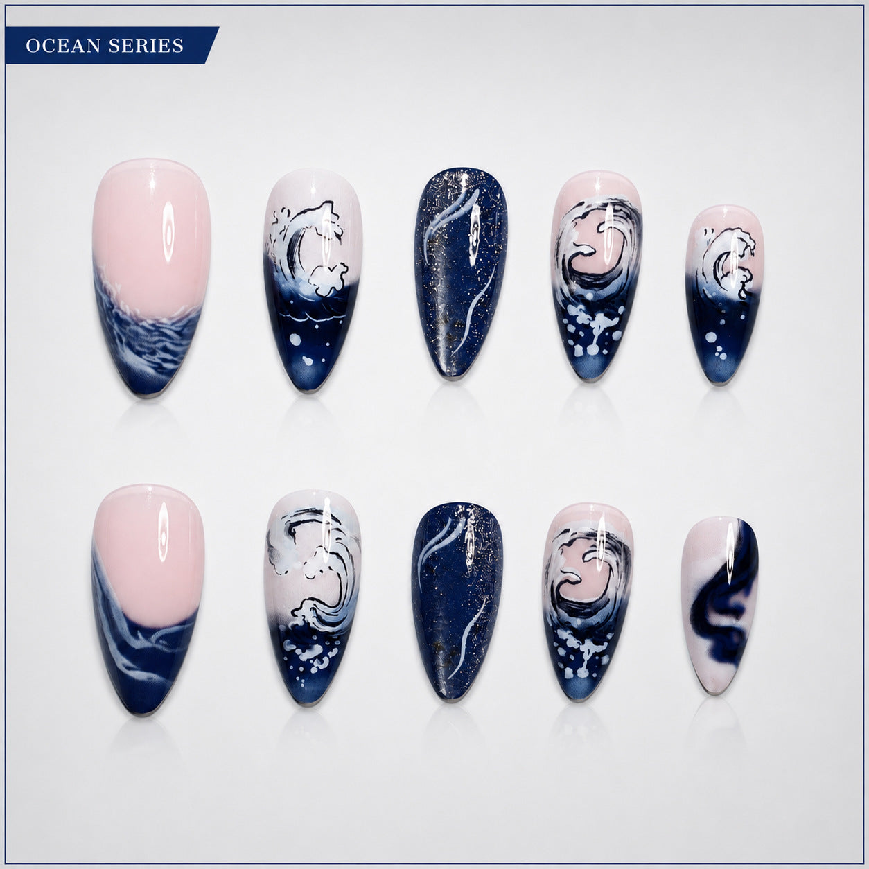 Premium Nagelset mit maritimem Design Brehn