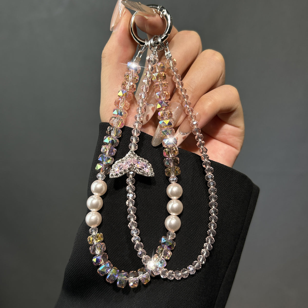 Elegante Perlen Charm Schlüsselanhänger Brehn 1790135859