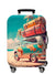 Unisex nan hartschalen Kabinentrolley mit vintage Reiseillustration, 360°-Drehrollen und Teleskopgriff Brehn