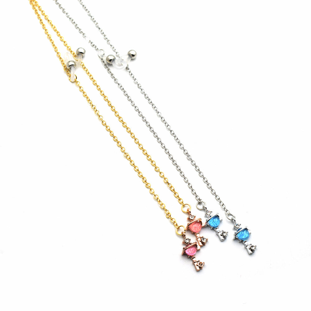 Elegante Zweifarbige Brillenkette Brehn