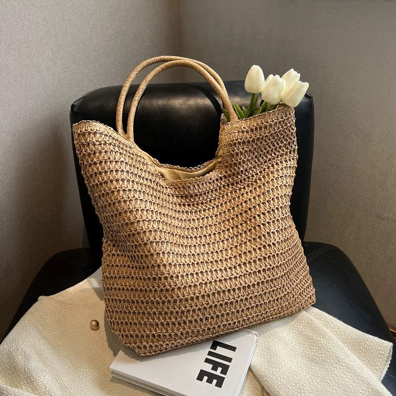 Handtasche Aus Natürlichem Weidenmaterial mit Modernen Akzenten Brehn