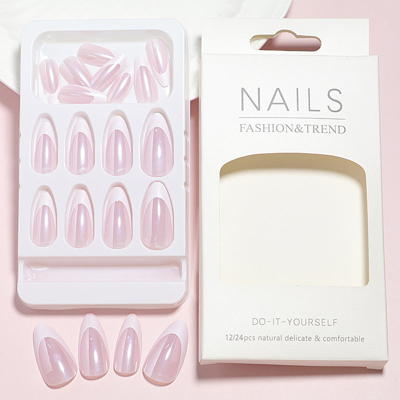 DIY Natürlicher Glänzender Press-On Nagelset Brehn