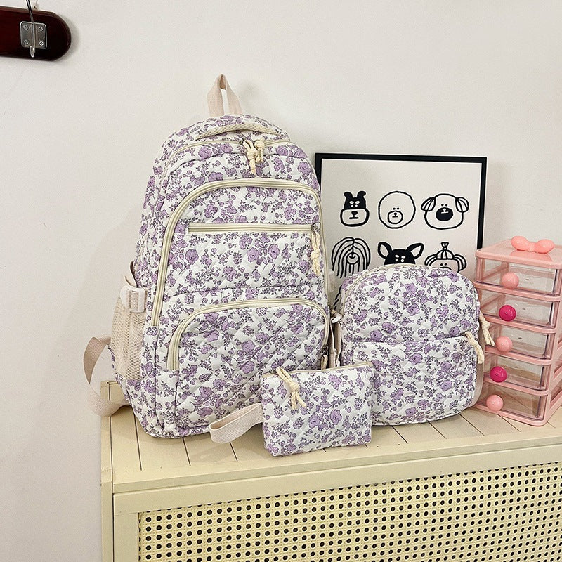 Multi-Zweck Blumenmuster Rucksack Set