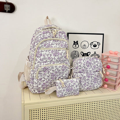 Multi-Zweck Blumenmuster Rucksack Set