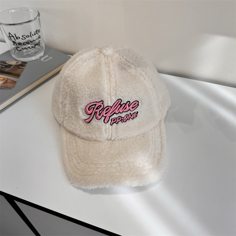 Damen Fuzzy Texturiertes Baseball Cap Brehn