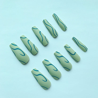 Künstlerische Lange Nageldesigns
