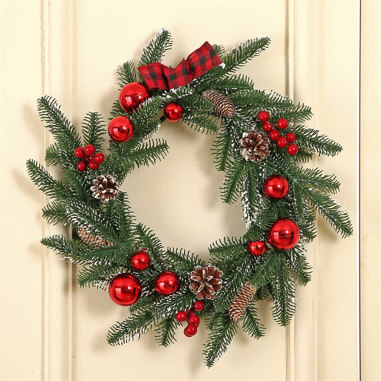 Brehn | Weihnachts 3 PC Set - Girlande, Kranz, Swag Wandhängende Weihnachtsdekoration Set